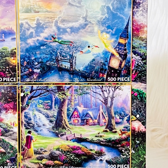 Disney Thomas Kinkade 4 in 1 Puzzle Set - Picture 8 of 11